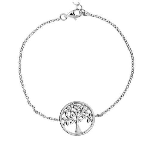AZENDI STERLING SILVER TREE BRACELET