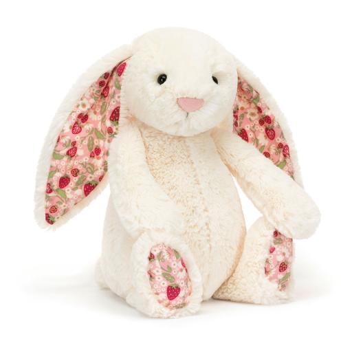 BLOSSOM CREAM BUNNY 'BERRY' BY JELLYCAT