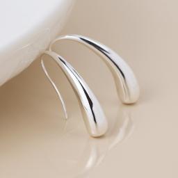 Peace of Mind Silver Plated Curve Drop Earrings.jpg