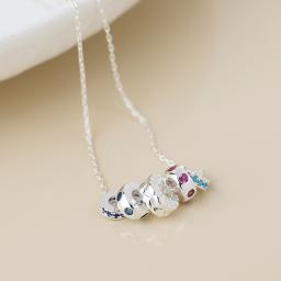 Silver Plated Multi Ring with Crystals Necklace 2.jpg