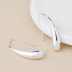 Peace of Mind Silver Plated Curve Drop Earrings 2.jpg