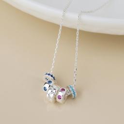 Silver Plated Multi Ring with Crystals Necklace.jpg