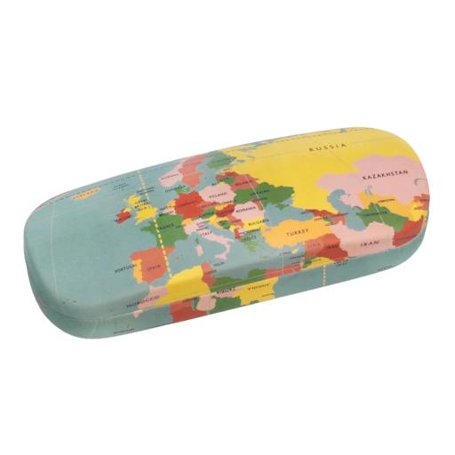 WORLD MAP GLASSES CASE