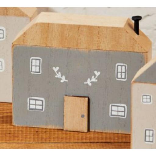 GREY WOODEN HOUSE BLOCK