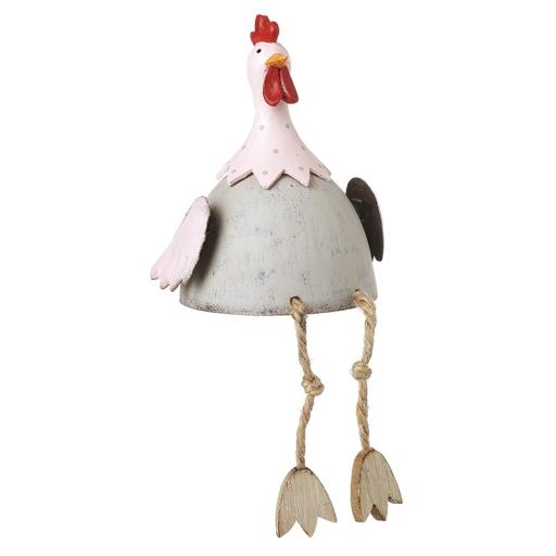 Small Metal Chicken with Dangly Legs