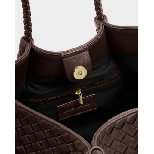 Katie Loxton Nova Small Shoulder Tote Chocolate 3.jpg