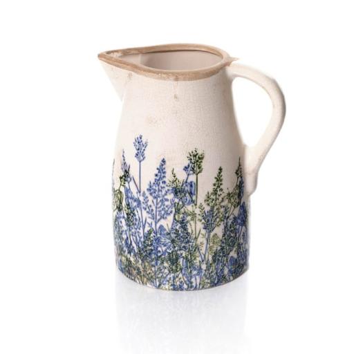 Stoneware Blue and Green Grasses Decorative Jug.jpg