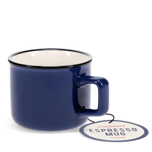 STONEWARE ESPRESSO MUG BLUE