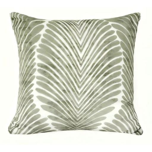 KLYF ABSTRACT SAGE CUSHION BY MALINI
