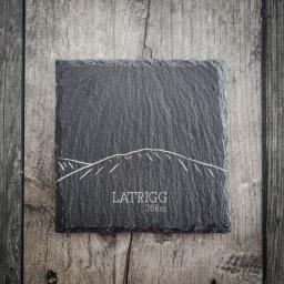 Latrigg Summit Profile Slate Coaster.jpg