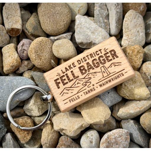 FELL BAGGER WOODEN KEYRING