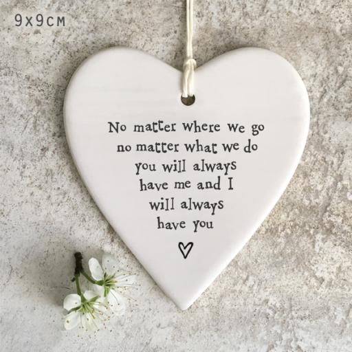 No Matter Where Round Heart