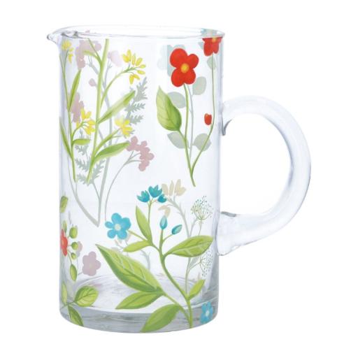 Glass Water Jug Meadow Design.jpg