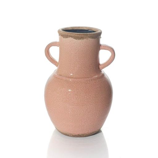 Antiqued Rose Pink Reactive vase with handles 2.jpg
