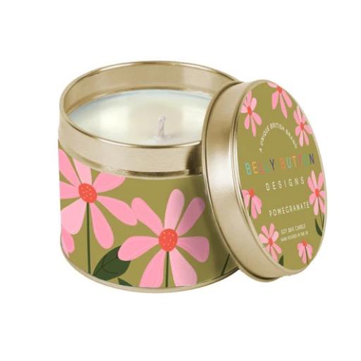 PINK PEPPER CANDLE FLOWER OLIVE DESIGN