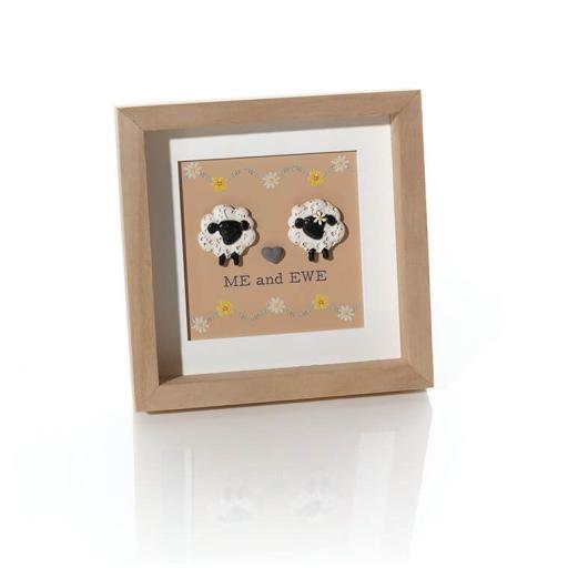 SHEEP FRAMED ME AND EWE PLAQUE