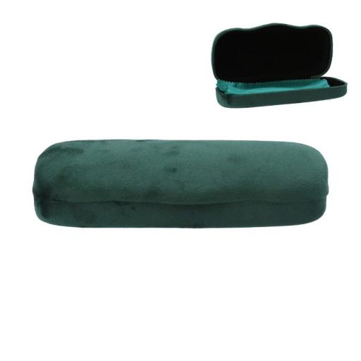 GREEN VELVET GLASSES HARDCASE