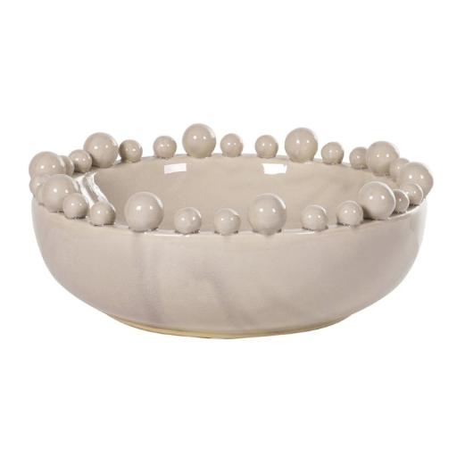 CREAM DECORATIVE BOBBLE BOWL