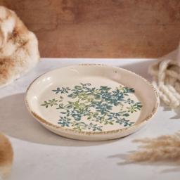 Stoneware Ceramic Green Floral Tray.jpg