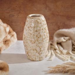 Stoneware Crackle Effect Brown Flower Vase.jpg