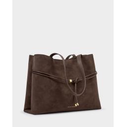 Katie Loxton Lori Tote Bag Bitter Chocolate Suedette.jpg