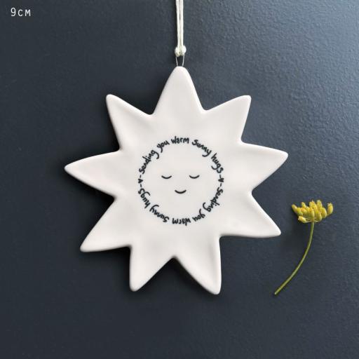 SUN HANGER SENDING YOU WARM SUNNY HUGS