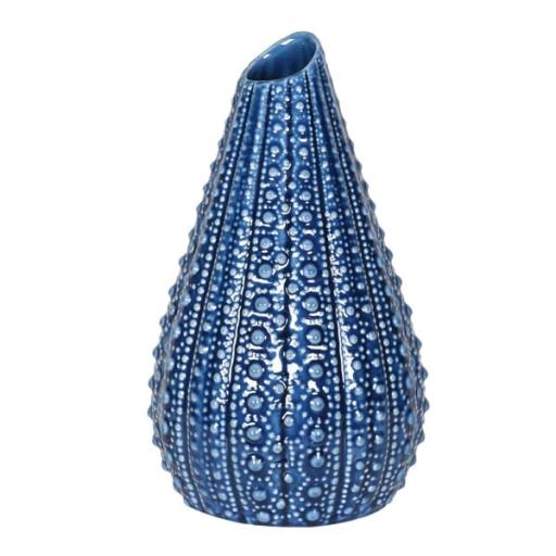 BLUE URCHIN VASE