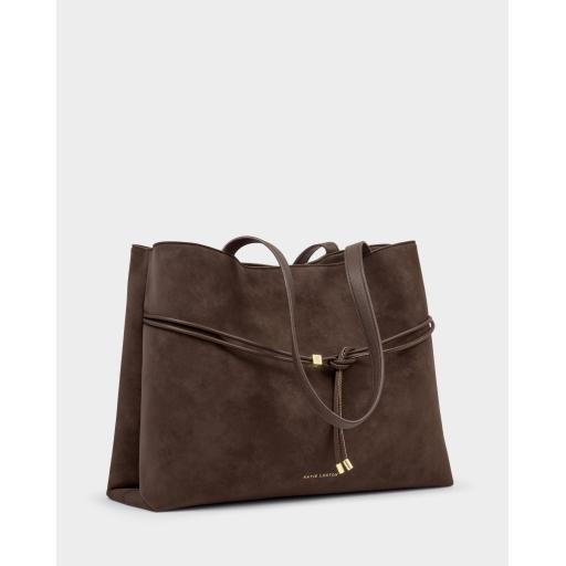 Katie Loxton Lori Tote Bag Bitter Chocolate Suedette.jpg