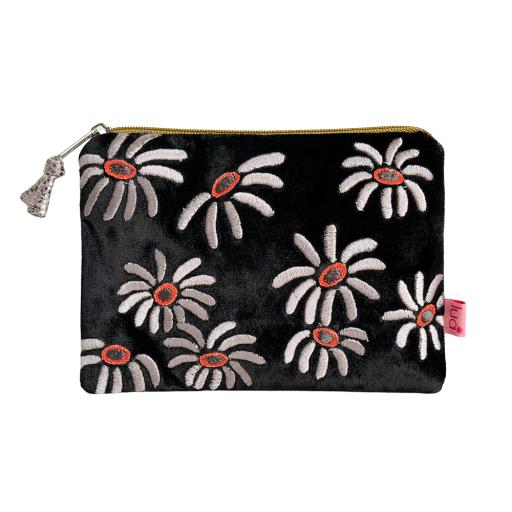 Lua Black Daisy Purse