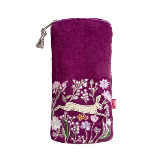 Lua Hare and Flowers Glasses Case